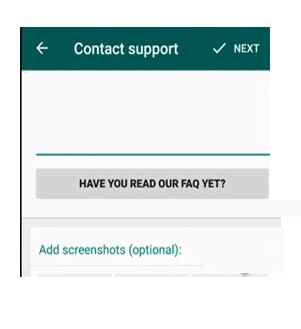 whatsapp contact support