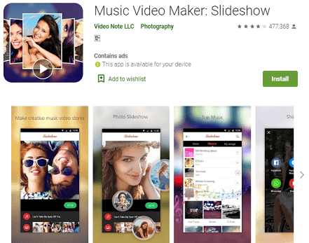 free Music Video Maker Slideshow