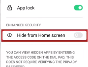 oppo app hide app from lock screen