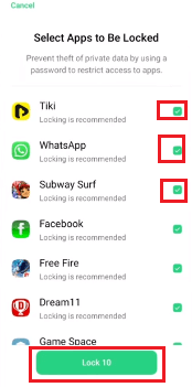 oppo app hide app select